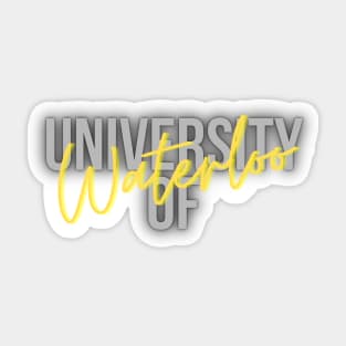 University of Waterloo - Neon Sign Sticker